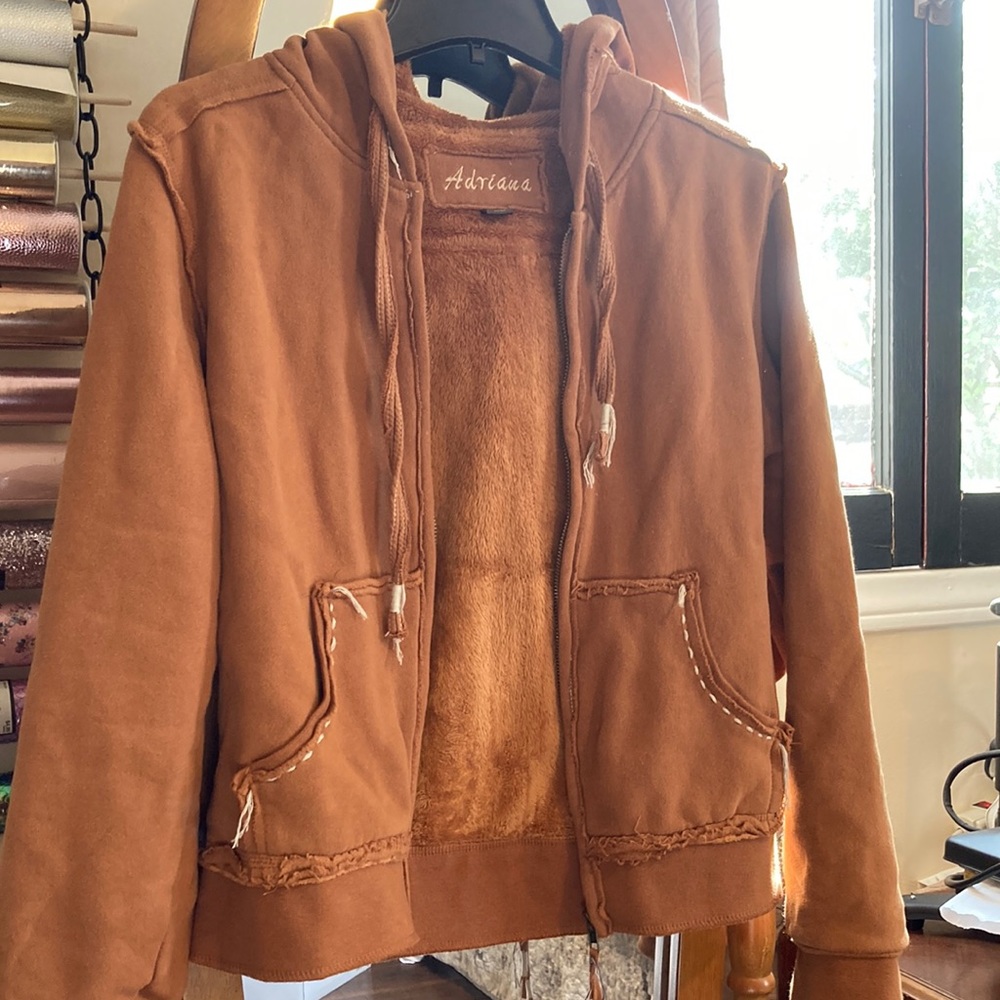 Brown Zip Up Hoodie